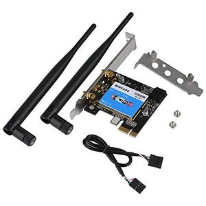 Taidda- PCIE-netwerkkaart, PCIE-netwerkkaarten Dual Band 433 Mbit/s Dual Band 2.4G / 5G + Bluetooth 4.0 Bluetooth-netwerkkaart voor desktopondersteuning