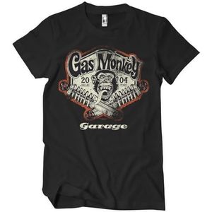 Gas Monkey Garage Officieel gelicenseerd Gas Monkey Garage Spring Coils Heren T-shirt (Zwart), XXX-Large