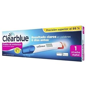 Clearblue Ultravroeger digitale zwangerschapstest (10 mIU/ml), geen test kan je van tevoren weergeven, 1 digitale test