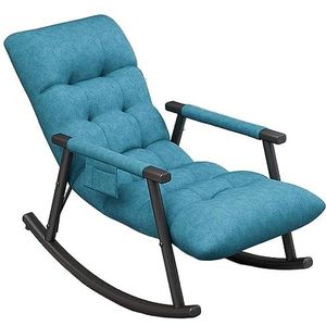 Zonneligstoel Ligstoel Opvouwbaar Tuinligstoel Schommelstoel Ligstoel Loungestoel Balkonstoel Dutje Ligstoel Rugleuning Fauteuil Relaxstoel Opvouwbare Relaxstoel Ligstoelen voor Buiten(Color:Blue)