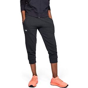 Under Armour Damesbroek katoen fleece slanke pijpen crop