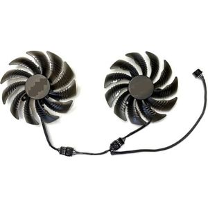 Voor GIGABYTE voor Radeon RX470 480 570 580 588 590 voor GAMING Grafische kaart Vervangende Ventilator T129215SU(A pair of fans)