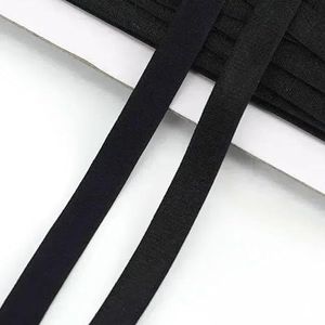 5/10 Meter 12mm Naai-elastiekband voor Sling Ondergoed Rubberen Banden BH-band Nylon Elastiek Tape Kledingaccessoires-Zwart-12mm-10 Meter