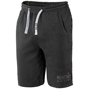 Mount Swiss Korte herenbroek, sportbroek, boxer van 100% katoen, oversized tot 8XL, antraciet, 8XL