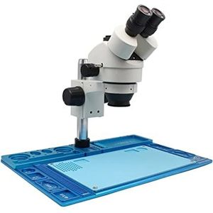 Handheld digitale microscoop accessoires 7X-45X Trinocular Zoom Stereo Microscoop Met Simul-focale Hoofd & Grote Werkbank Microscoop Accessoires (Kleur: NIET Simul-focale Hoofd)