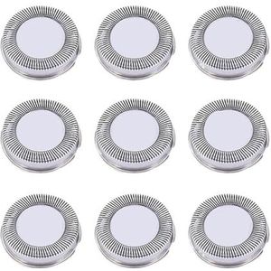 Set van 6/9 reservekoppen SH30 voor scheerapparaten 3000, 2000 en 1000, compatibel met de S738-serie, scherpe en duurzame messen, eenvoudige bevestiging. (9 stuks)