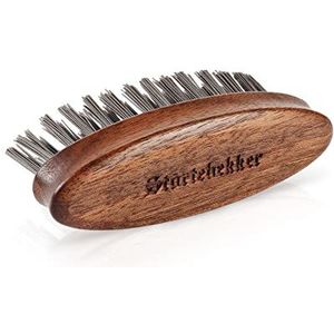Störtebekker® Premium baardborstel, Made in Germany, ontwart de baard en brengt hem in vorm, voorkomt jeuk, duurzame BioniFil borstelharen, notenhout, Beard Brush