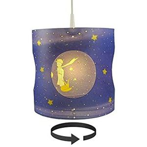 Zelfdraaiende hanglamp, mooie lichteffecten in de kinderkamer door op zonne-energie werkende lampenkap, hanglamp met LED