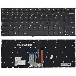 Amerikaans/Russisch laptoptoetsenbord voor Lenovo voor Yoga 720-12 720-13 720-13ISK 720-13IKB 720-13KBR met achtergrondverlichting(RU Grey DEL)