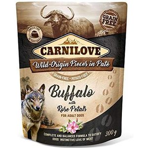 Carnilove Dog buffel & rozenblaadjes 300 g