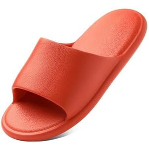 Doucheschoenen, Coole EVA-badslippers for dames - Zachte sandalen for binnendouches(Orange,37 EU)