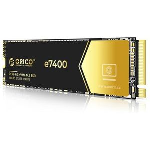 ORICO NVMe 1TB SSD M.2, PCIe 4.0 x 4 - tot 7200 MB/s SSD M2, 3D NAND Flash Solid-State Drive, compatibel met Windows MacOS voor spelers en Creator-e7400