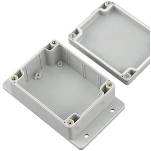 Waterdichte doos met oren, verzegelde elektrische aansluitdoos ABS, regen- en waterdicht, 1 stuk (kleur: 115 mm x 85 mm x 35 mm)
