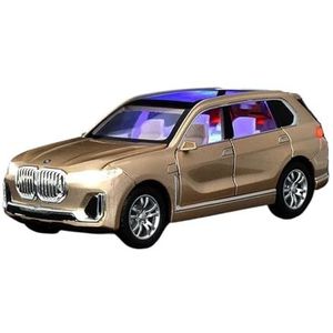 Schaal Diecast Auto 1:32 Voor BMW X7 SUV Off-Road Auto Model Metalen Auto Model Geluid En Licht Collectie Auto Model Collectible Model Voertuig (Kleur: C)