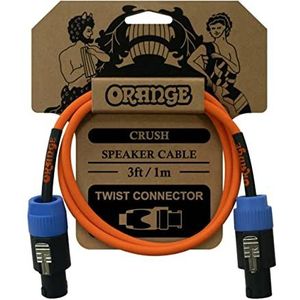 Oranje Crush 3ft Speaker kabel, Twist Connector naar Twist Connector