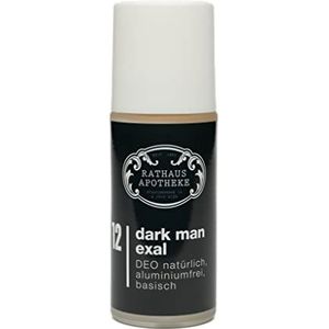 RATHAUS APOTHEKE WIEN Deo Roll-on Nr.12 - Dark Man Exal - aluminiumvrij, basisch, natuurlijk, effectief, 50 ml