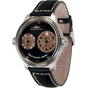 Zeno-Horloge Mens Horloge - OS Pilot Dual Time - 8671-b16