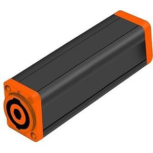 10 Stks 4Pins Luidspreker Power Versterker Socket naar Socket AC Koppeling Extender Adapter Luidspreker Professionele Audiokabel (Kleur: Oranje naar Oranje)