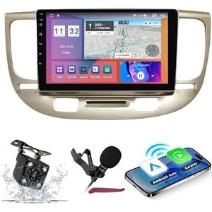 Android 14 Auto Stereo Navi voor K-IA RIO2 (2005-2011) 9 ""QLED-scherm Autoradio met draadloze carplay Android Auto GPS-navigatie met Bluetooth 5.0 HIFI FM 5G-WiFi SWC RDS MIC,M300s