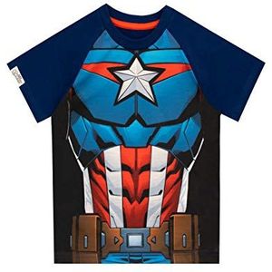 Marvel Jongens Captain America T-Shirt Blauw 92