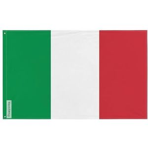 Pixelforma Italiaanse vlag in verschillende maten 100% polyester print met dubbele zoom 120 x 180 cm 5. 1 oogje per hoek