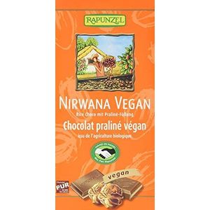 Rapunzel Nirwana vegan (vegan chocolade lactosevrij met hazelnootcrème) 100g