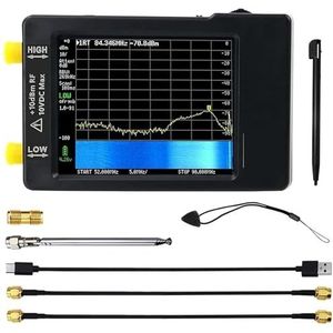 Netwerkanalysator, Spectrum Analyzer geüpgradede versie V0.3.1_E Draagbaar 2,8"" scherm 100 kHz tot 960 MHz met ESD-beveiligde signaalgenerator