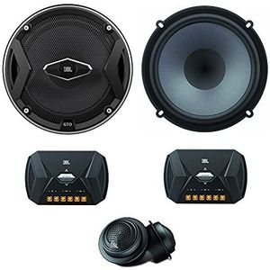 1 kit 2 weg compatibel met JBL GTO609C GTO 609C 16,5 cm 6,5"" 90 watt rms 270 watt max met woofer tweeter auto crossover 3 ohm spl zwart, paar kit