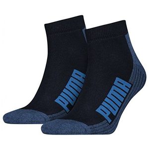 PUMA Unisex Cushioned Quarter Sokken, 12 stuks
