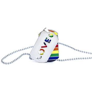 Regenboog Dog Tag hanger Gay LGBT Les ketting Love Blade kralen ketting kettingen voor mannen jongen sieraden
