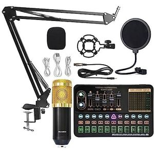 Geluidskaartset, Multi-sound Live Geluidskaart K-song Net Set Beugel Apparatuur Rood(Nero)