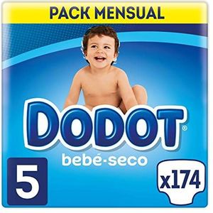 Dodot Babyluiers maat 5 (11-16 kg), 174 met bescherming tegen lekken, maandverpakking