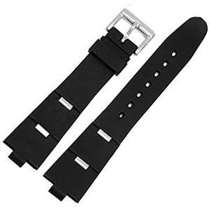LUGEMA Agaat Reservearmband van rubber voor horloge, 22 x 8 mm, 24 mm x 8 mm, 24 mm, 24 mm, agaat, 24mm, Agaat