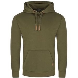 DENIMFY DFIvo Hoodie voor heren, regular fit, capuchontrui, sweatshirt, streetwear, beige, blauw, marineblauw, zwart, groen, grijs, S, M, L, XL, XXL, 3XL, 4XL, 5XL, ivy-groen, 4XL