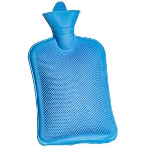 Warmwaterkruik warmwaterkruik 1L/2L warmwaterzak voor pijnverlichting, menstruatiepijn, nek en schouders. Geen stoffen hoes warmwaterzak (blauw 1000 ml)