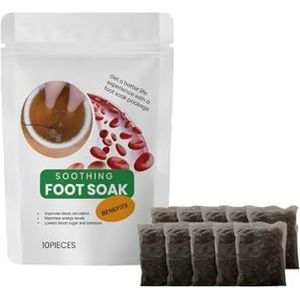 Kruidenvoetbadzakjes - Natuurlijke, Ontspannende Voetverzorgingsset, Voetbadpoeder For Dagelijks Gebruik (alle Seizoenen)