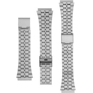 Roestvrij Stalen Horlogeband 18 Mm Fit for Casio A158 A159 A169 B650 AQ-230 LA-680 AE1200 LA-670 F91W F84 SGW400 Massief metalen Horlogeband (Color : Seel five-beads, Size : 18mm)