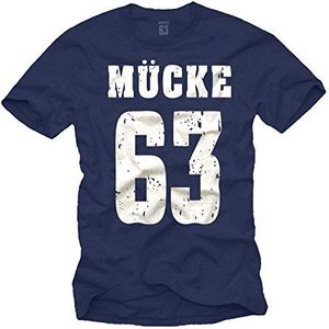 MÜCKE 63 T-Shirt Football Bulldozer Trikot Spencer Blauw XXL