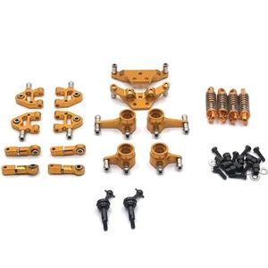 IWBR Fit for Wltoys 284131 K969 K979 K989 K999 P929 Upgrade Onderdelen Kit Suspension Arm Schokdemper Stuurblok RC Auto accessoires (Size : Yellow)