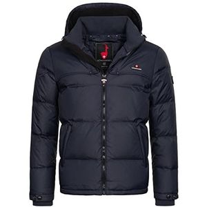 Höhenhorn Bristen Donsjack voor heren, gevoerde winterjas, donkerblauw, S
