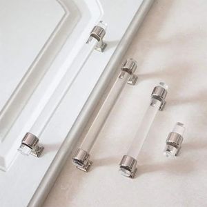 Kast trekt handgrepen zilver zinklegering lade dressoir knoppen deuren handvat moderne meubels hardware 1 stuk (maat : 102 mm gat centra)