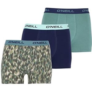 O'Neill | Heren boxershorts | 3-delige set | Season (as3, Alpha, l, Regular, Reguar, Camo - Multi Camo/Marine/Atlantic Green), Camo - Multi Camo/Marine/Atlantisch Groen