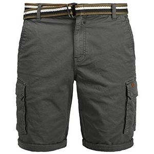 Blend BHBrian Cargoshorts voor heren, bermuda, korte broek met riem, regular fit, grafietgrijs (granite 70147), L