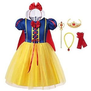 Kostuum Meisjes Sneeuwwitje Prinses Jurk (110, A)
