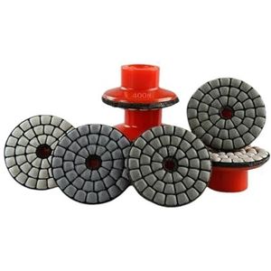 DHRCONPA 7 stuks 2 inch 50 mm stenen slijppads, marmerpolijstplaat, diamantpads, gereedschap