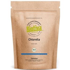Biotiva - Chlorella Tabletten - Bio - 1000 g - Veganistisch - Zonder Magnesiumstearaat