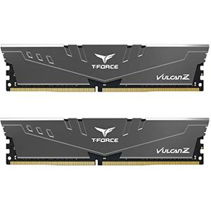 TEAMGROUP T-Force Vulcan Z DDR4 64GB Kit (2x32GB) 3600MHz (PC4-28800) CL16 Desktop Memory Module Ram (grijs) - TLZGD464G3600HC18JDC01