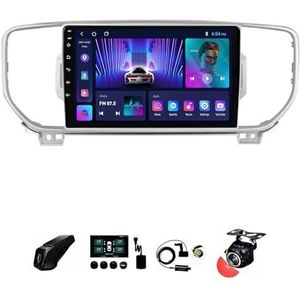BOJONTN 22,9 cm (9 inch) Android 12 Autoradio 2 DIN voor Kia Sportage 4 KX5 2016-2018 met achteruitrijcamera, stuurwielbediening, Bluetooth, GPS, Navi CarPlay (grootte: S500 6+128G)