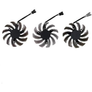 PLD08010S12HH Koelventilator voor Gigabyte RTX 3060 3070 Ti GAMING OC RX 6500 6600 XT grafische kaartkoeling T128010SU(Black B-Fan PLD)