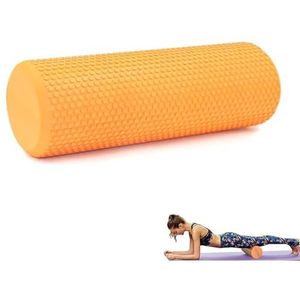 Foam Roller Fasciarol, Schuimrubber rol, Fitness Massagerol voor Triggerpoint-Massage in Rug, Nek, Benen Tijdens de Fasciatraining met de Gymnastiekrol voor Mannen en Vrouwen. 45x15cm